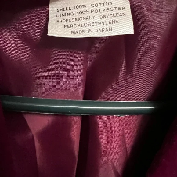 La Bonne Vie dark wine velvet blazer lined size 18 - Picture 9 of 9